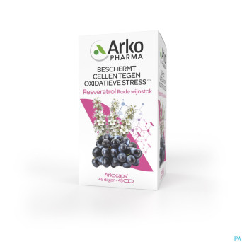 Arkogelules resveratrol    caps  45 rempl.3045283