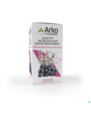 Arkogelules resveratrol    caps  45 rempl.3045283