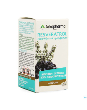 Arkogelules resveratrol    caps  45 rempl.3045283