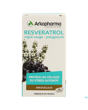 Arkogelules resveratrol    caps  45 rempl.3045283
