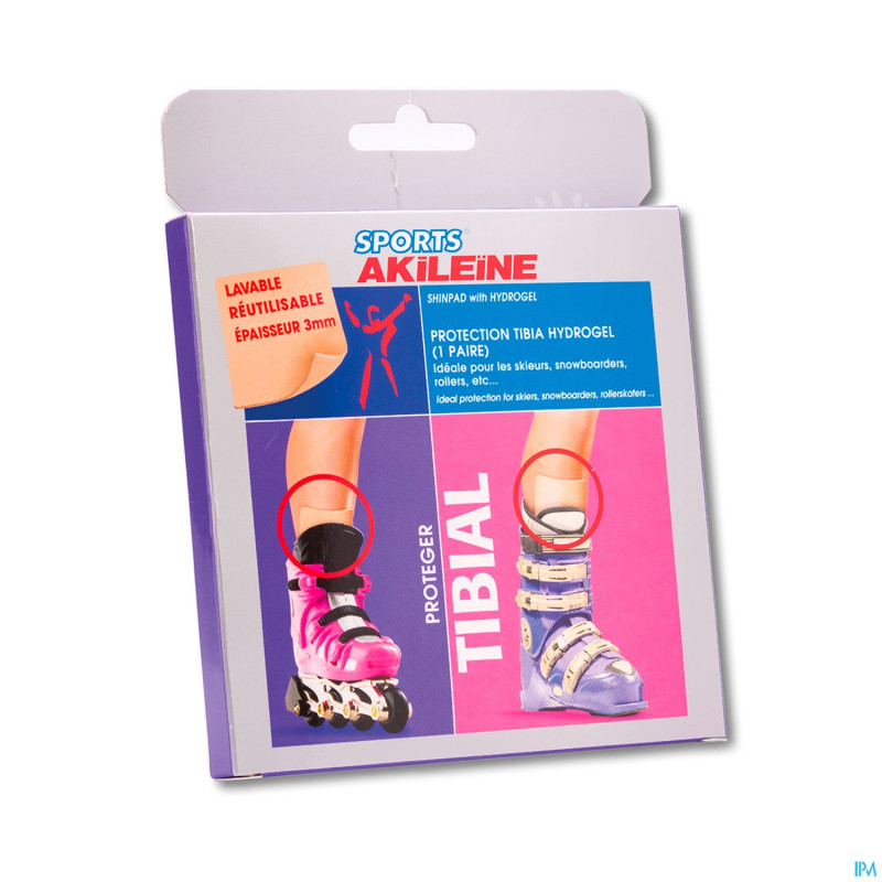 Akileine sport protect. tibia hydrogel paire 10360