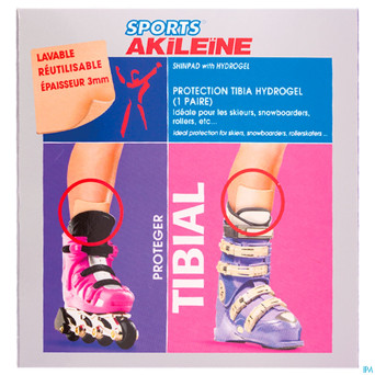 Akileine sport protect. tibia hydrogel paire 10360
