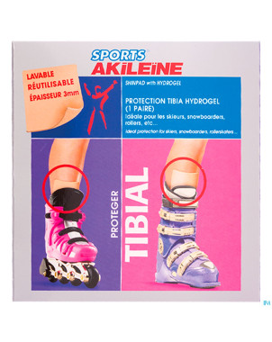 Akileine sport protect. tibia hydrogel paire 10360