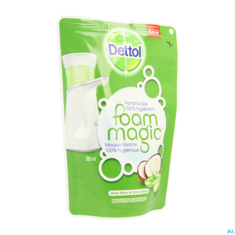 Dettol foam magic aloe vera/coco splash rech.200ml