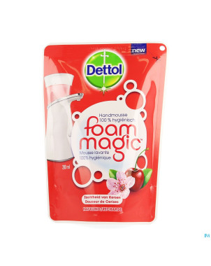 Dettol foam magic douceur cerises recharge   200ml