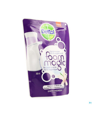 Dettol foam magic fl orchid/vanille recharge 200ml