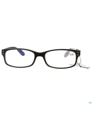 Pharmaglasses visionblue pc01 lun.lect.+2.00 black
