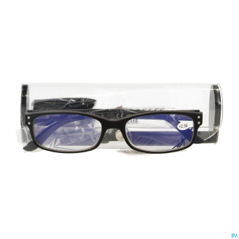 Pharmaglasses visionblue pc01 lun.lect.+2.50 black