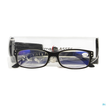 Pharmaglasses visionblue pc01 lun.lect.+3.00 black