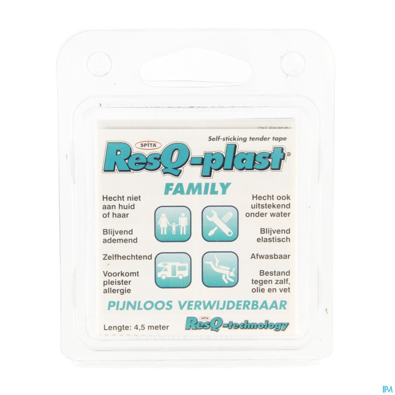 Resq-plast family 4,5mx25mm turquoise  1