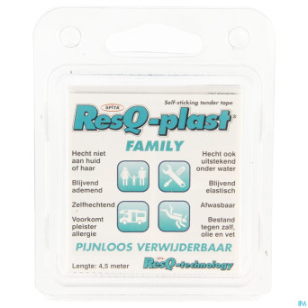 Resq-plast family 4,5mx25mm turquoise  1