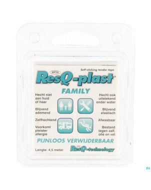 Resq-plast family 4,5mx25mm turquoise  1