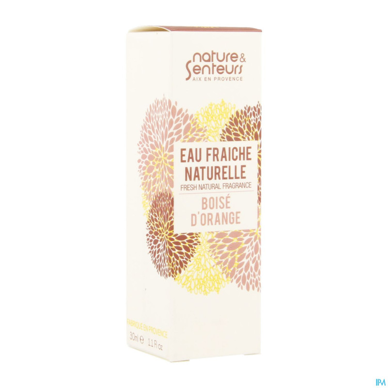 Eau fraiche naturelle boise orange    30ml