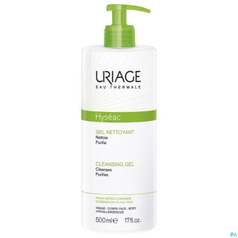 Uriage hyseac gel nettoyant   500ml