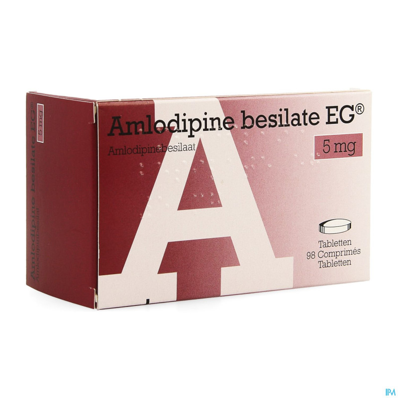 Amlodipine besilate eg  5mg pipharma comp  98x 5mg