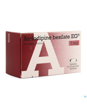 Amlodipine besilate eg  5mg pipharma comp  98x 5mg