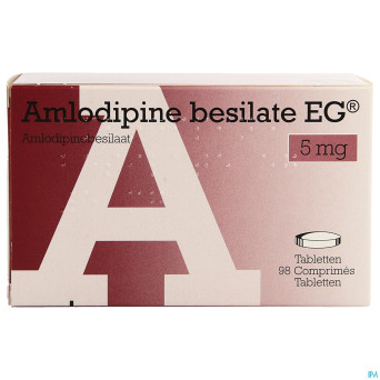 Amlodipine besilate eg  5mg pipharma comp  98x 5mg