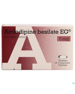 Amlodipine besilate eg  5mg pipharma comp  98x 5mg