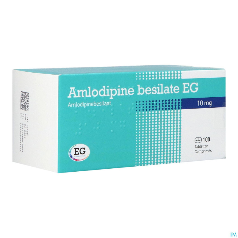 Amlodipine besilate eg 10mg pipharma comp 100x10mg