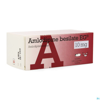 Amlodipine besilate eg 10mg pipharma comp 100x10mg