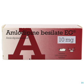 Amlodipine besilate eg 10mg pipharma comp 100x10mg