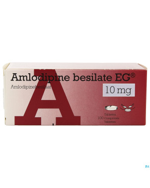 Amlodipine besilate eg 10mg pipharma comp 100x10mg