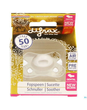 Difrax sucette -2/+2m dental or