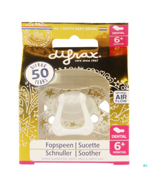 Difrax sucette 6m+ dental or