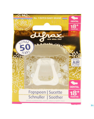 Difrax sucette 18+m dental or