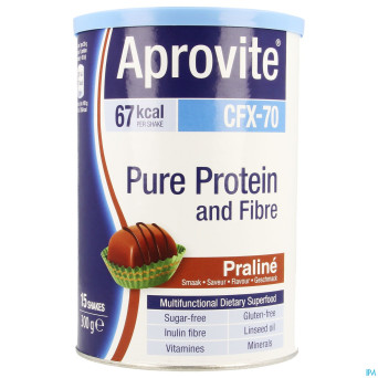 Aprovite cfx70 protein praline pdr 300g  15 shakes