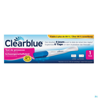 Clearblue early vision stick test grossesse    1