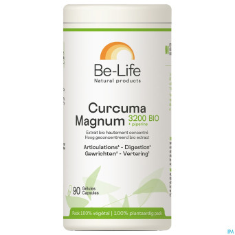 Curcuma magnum 3200 be life bio    pot caps  90
