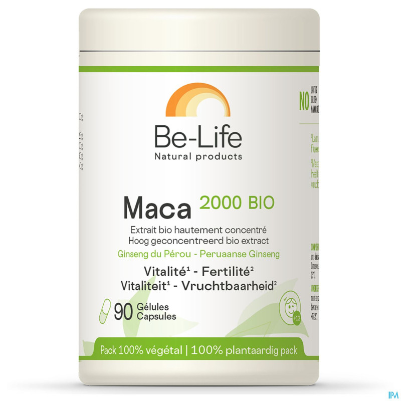 Maca 2000 bio be life    pot caps  90