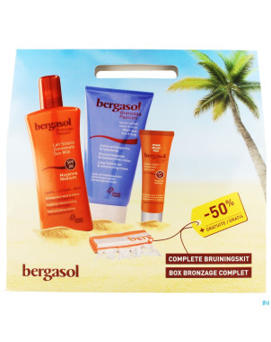 Bergasol box bronzage lait solaire spray