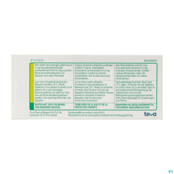 Oxycodone teva  5mg liber.prolongee comp  30