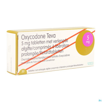Oxycodone teva  5mg liber.prolongee comp  30