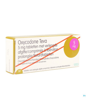 Oxycodone teva  5mg liber.prolongee comp  30
