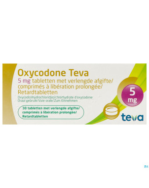 Oxycodone teva  5mg liber.prolongee comp  30