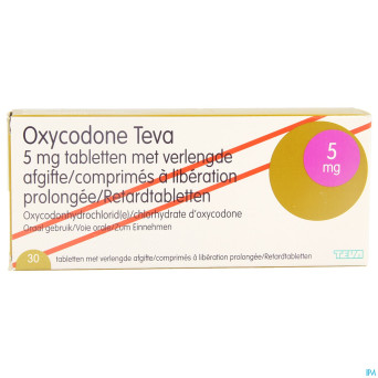 Oxycodone teva  5mg liber.prolongee comp  30