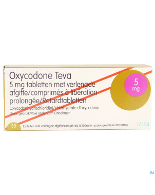 Oxycodone teva  5mg liber.prolongee comp  30