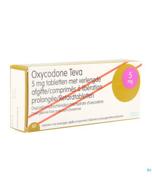 Oxycodone teva  5mg liber.prolongee comp  60