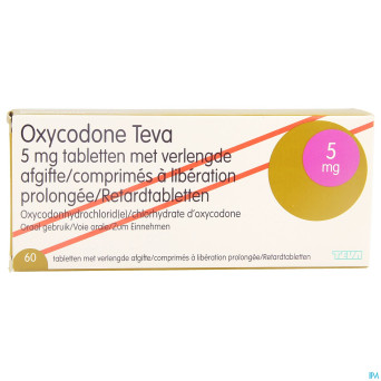 Oxycodone teva  5mg liber.prolongee comp  60