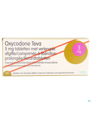 Oxycodone teva  5mg liber.prolongee comp  60