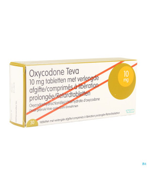 Oxycodone teva 10mg liber.prolongee comp  30