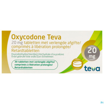 Oxycodone teva 20mg liber.prolongee comp  30