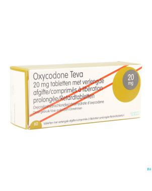 Oxycodone teva 20mg liber.prolongee comp  60