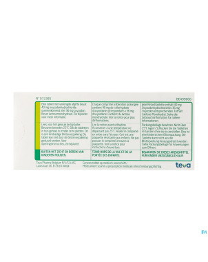 Oxycodone teva 40mg liber.prolongee comp  30
