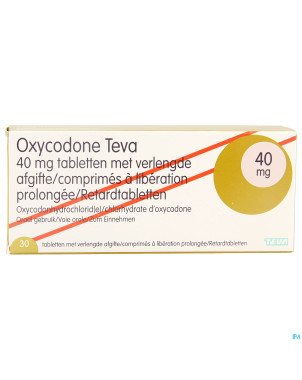 Oxycodone teva 40mg liber.prolongee comp  30