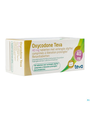 Oxycodone teva 40mg liber.prolongee comp  60