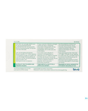 Oxycodone teva 40mg liber.prolongee comp  60